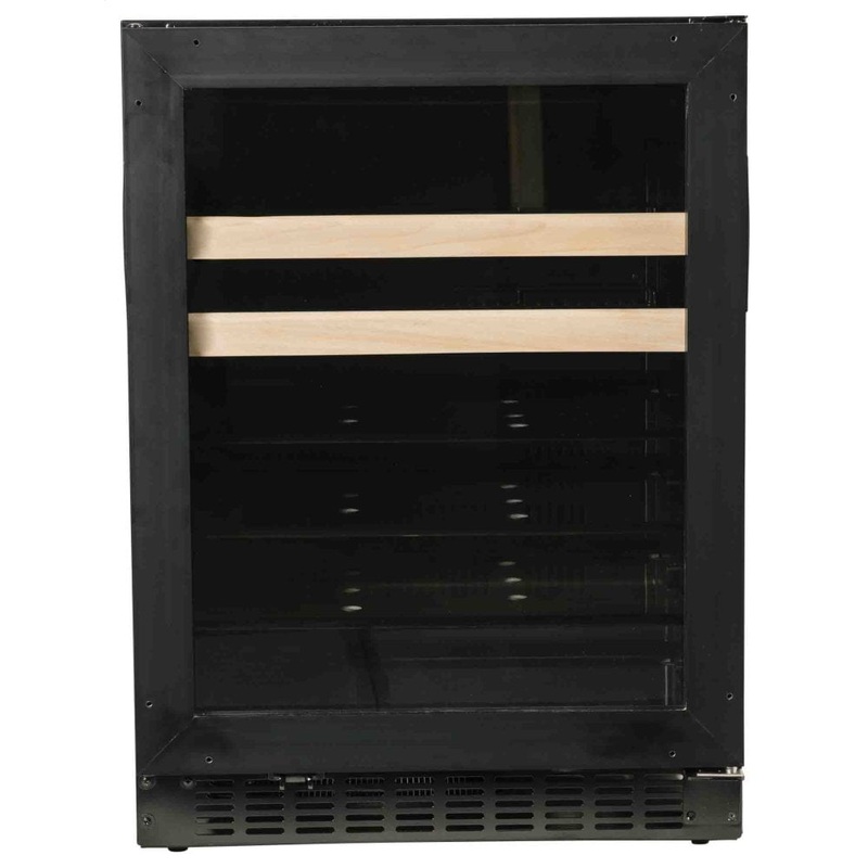 Azure Home Products A124BEVO Beverage Center - 24" Glass Door W/ Overlay