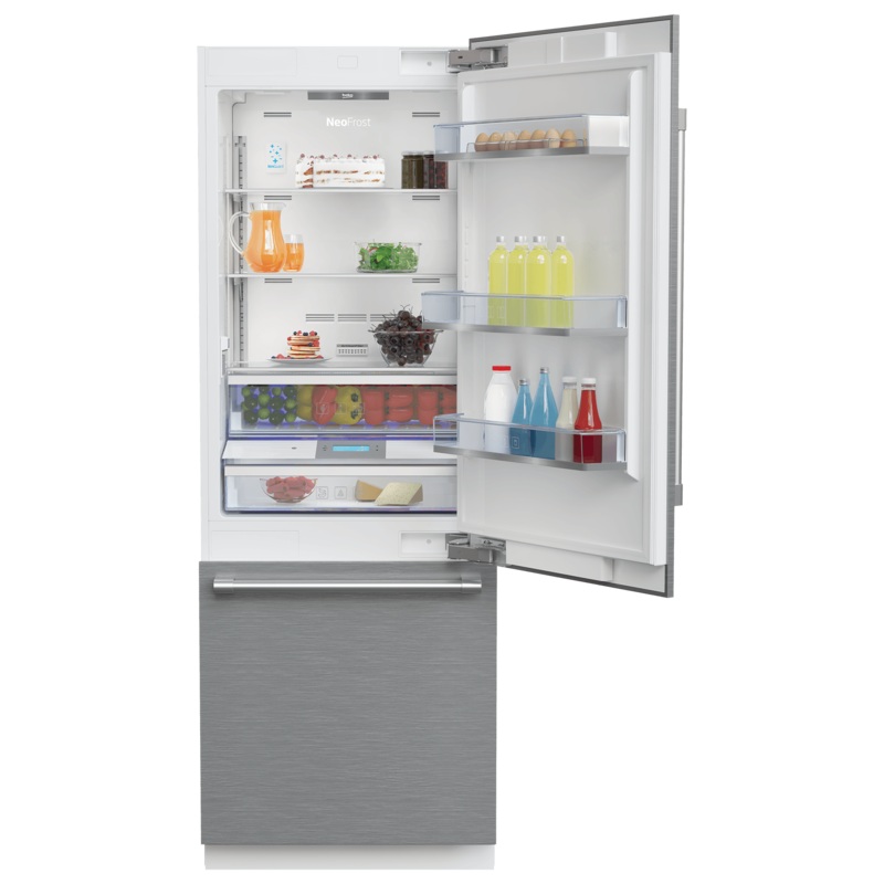 Beko BBBF3019IMWE 30" Freezer Bottom Built-In Refrigerator With Auto Ice Maker And Internal Water Dispenser