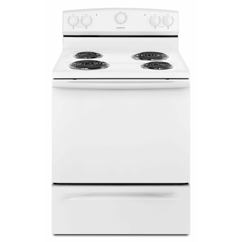 Amana ACR2303MFW 30-Inch Electric Range With Warm Hold - White