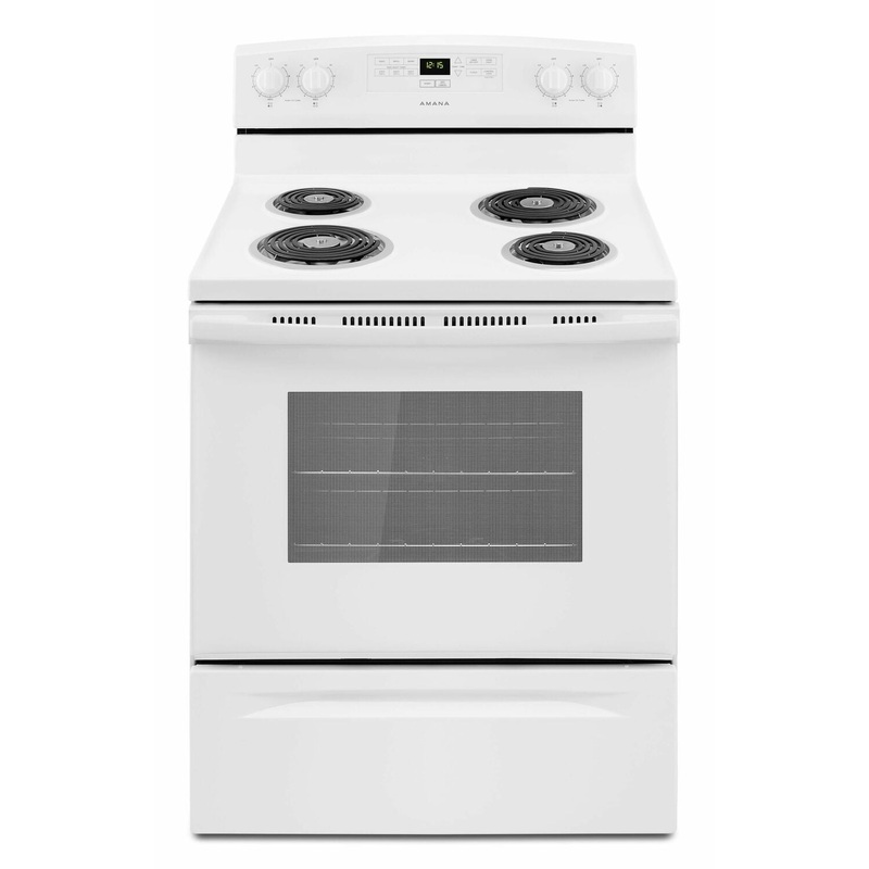 Amana ACR4303MFW 30-Inch Electric Range With Bake Assist Temps - White