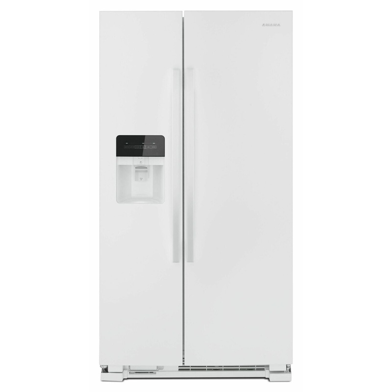 Amana ASI2175GRW 33-Inch Side-By-Side Refrigerator With Dual Pad External Ice And Water Dispenser - White