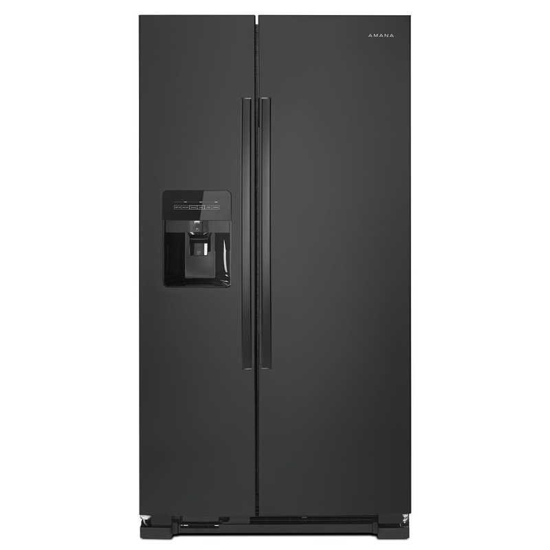 Amana ASI2575GRB 36-Inch Side-By-Side Refrigerator With Dual Pad External Ice And Water Dispenser Black