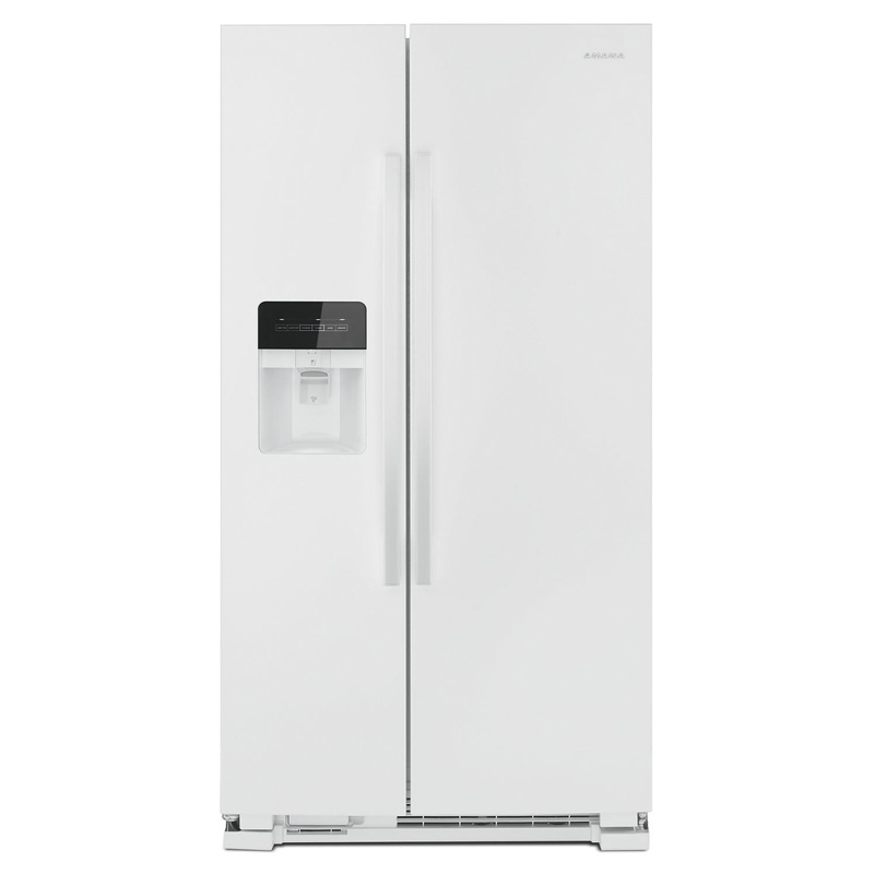Amana ASI2575GRW 36-Inch Side-By-Side Refrigerator With Dual Pad External Ice And Water Dispenser White