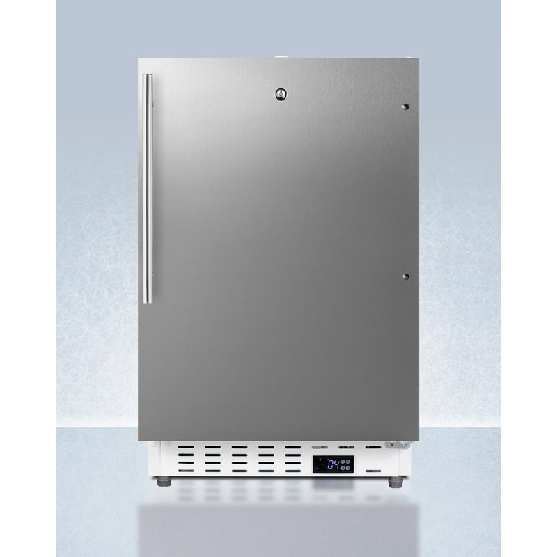 Summit ADA404REFSSHV 20" Wide Built-In Healthcare All-Refrigerator, Ada Compliant