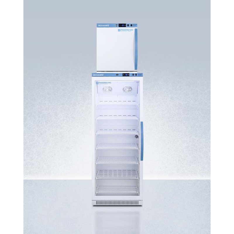 Summit ARG12PVAFZ1PVSTACKLHD 24" Wide Performance Series All-Refrigerator/All-Freezer Combination