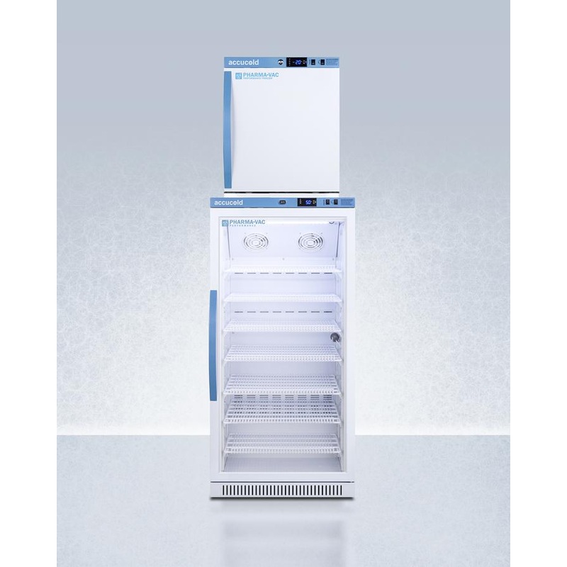 Summit ARG8PVAFZ1PVSTACK 24" Wide Performance Series All-Refrigerator/All-Freezer Combination