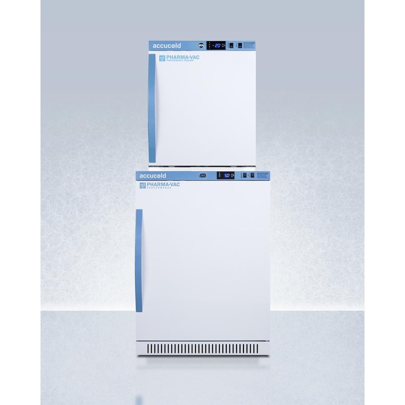 Summit ARS6PVAFZ1PVSTACK 24" Wide Performance Series All-Refrigerator/All-Freezer Combination