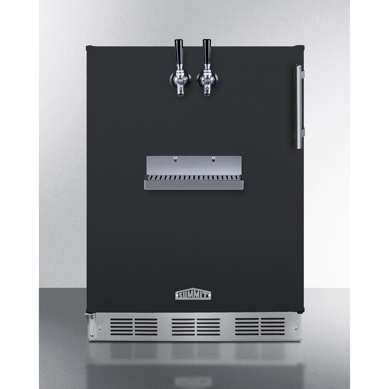 Summit SBC58BFRTPADALHD 24" Wide Front Tap Built-In Beer Kegerator, Ada-Compliant
