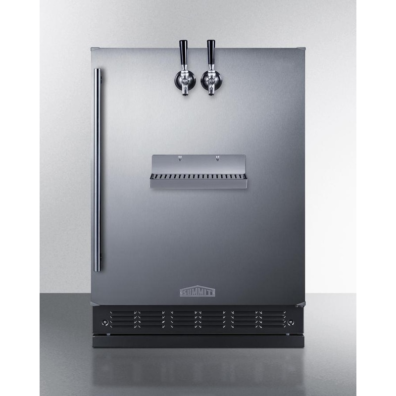 Summit SBC7BRSFRTP 24" Wide Front Tap Built-In Beer Kegerator