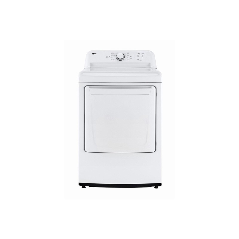 Lg DLE6100W 7.3 Cu. Ft. Ultra Large Capacity Rear Control Electric Energy Star Dryer With Sensor Dry