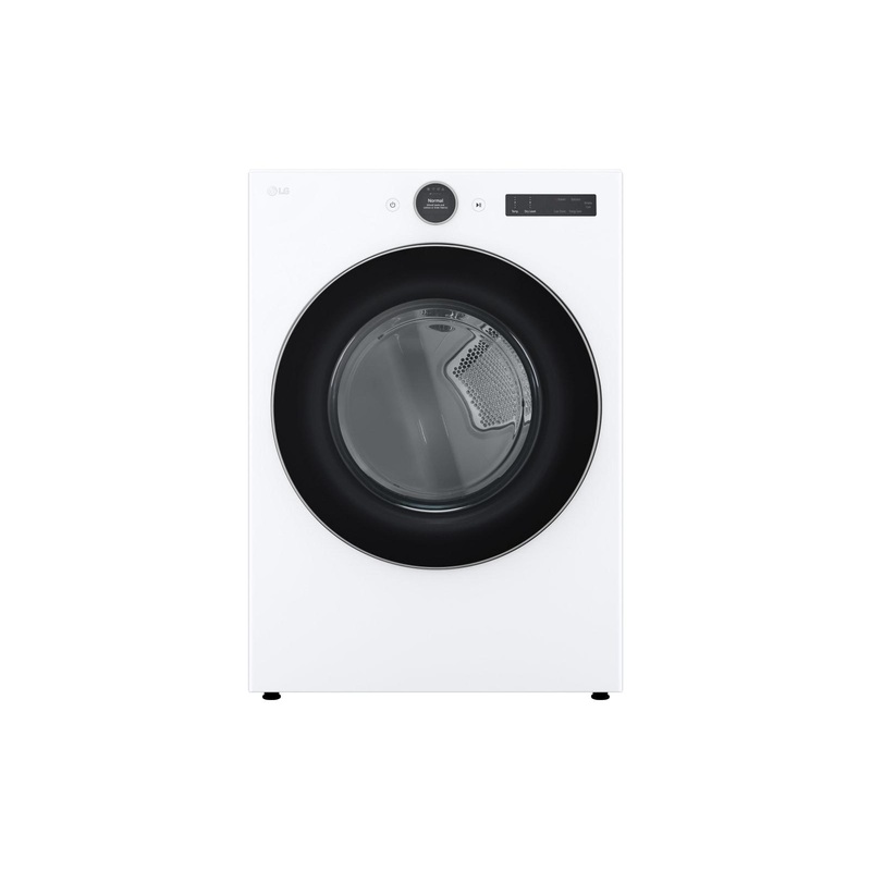 Lg DLEX5500W 7.4 Cu. Ft. Ultra Large Capacity Smart Front Load Electric Energy Star Dryer With Sensor Dry & Steam Technology