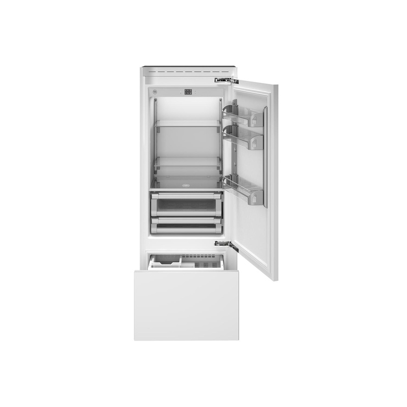 Bertazzoni REF30BMBIPRT 30 Inch Built-In Bottom Mount Refrigerator With Ice Maker, Panel Ready Panel Ready
