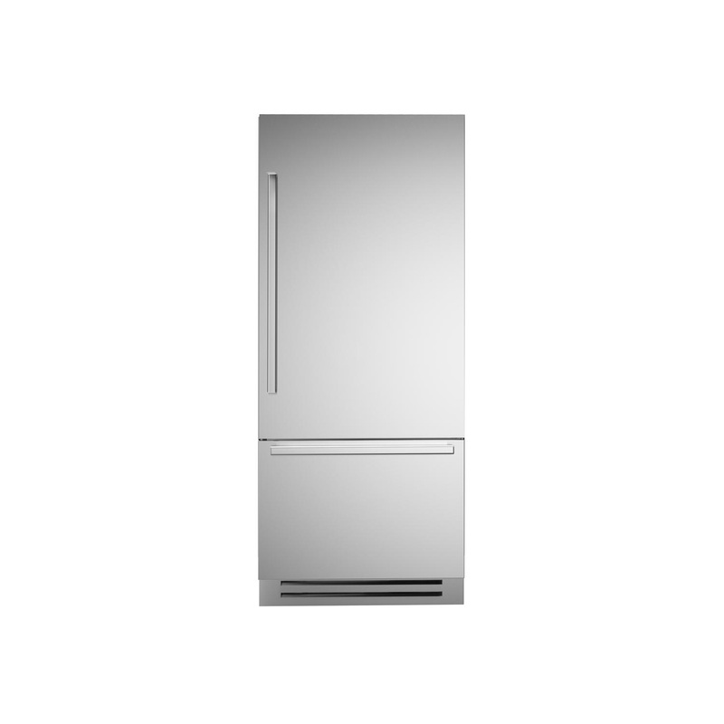 Bertazzoni REF36BMBIXRT 36 Inch Built-In Bottom Mount Refrigerator With Ice Maker, Stainless Steel Stainless Steel