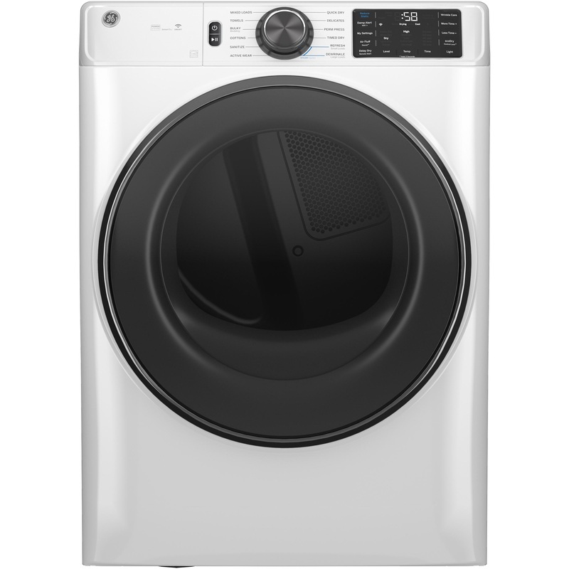 Ge Appliances GFD65ESSVWW Ge 7.8 Cu. Ft. Capacity Smart Front Load Electric Dryer With Steam And Sanitize Cycle