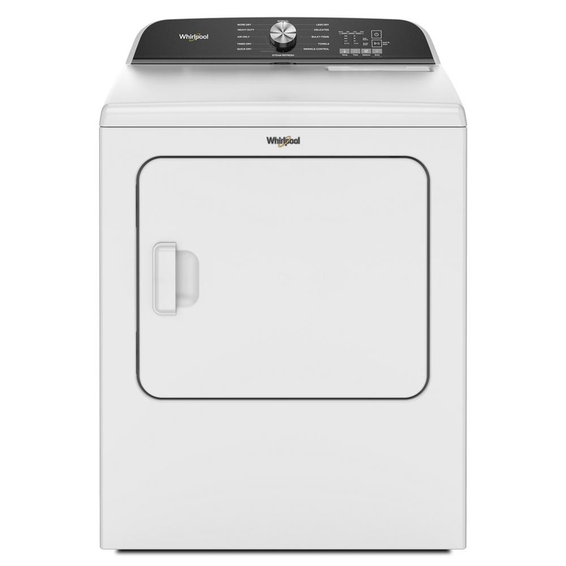 Whirlpool WED6150PW 7.0 Cu. Ft. Whirlpool Top Load Electric Dryer With Moisture Sensor