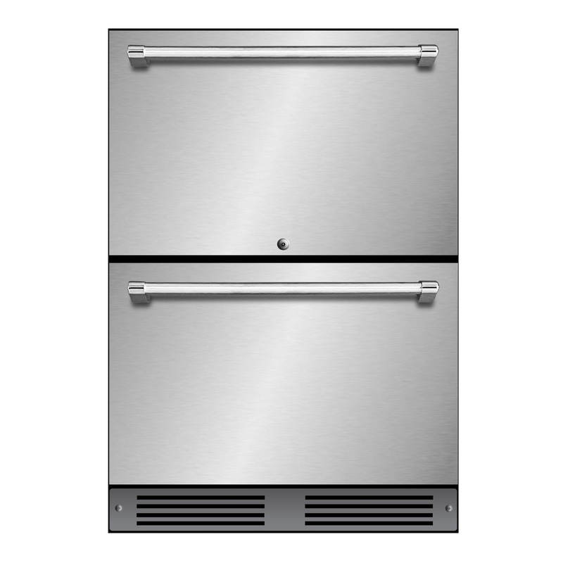 Xo Appliance XOU24ORDS Outdoor Refrigerated Drawers 24" Solid Ss Drawer Front
