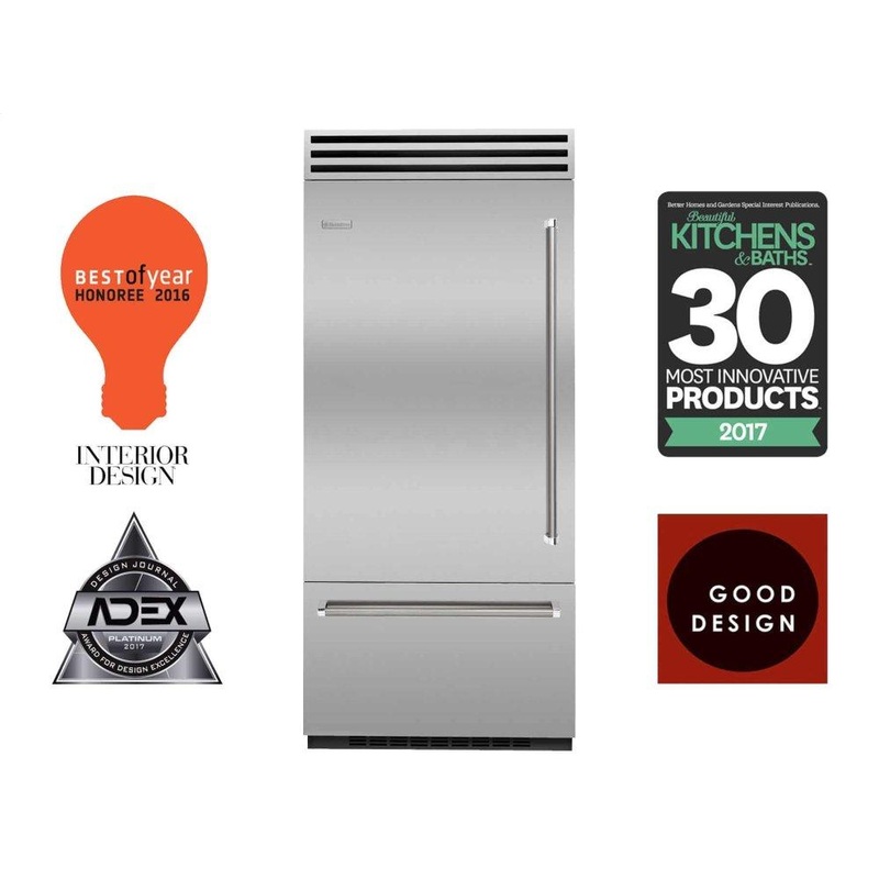 Bluestar BBB36L3 36" Pro Built-In Refrigerator/Freezer Left Hinge