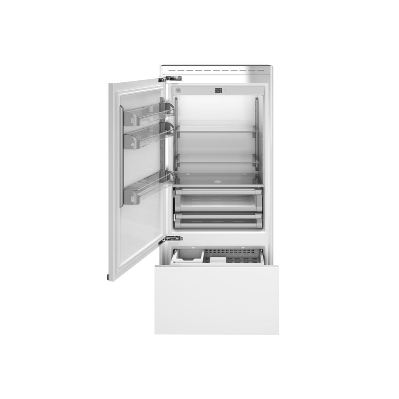 Bertazzoni REF36BMBIPLT 36" Built-In Bottom Mount - Panel Ready - Left Swing Door