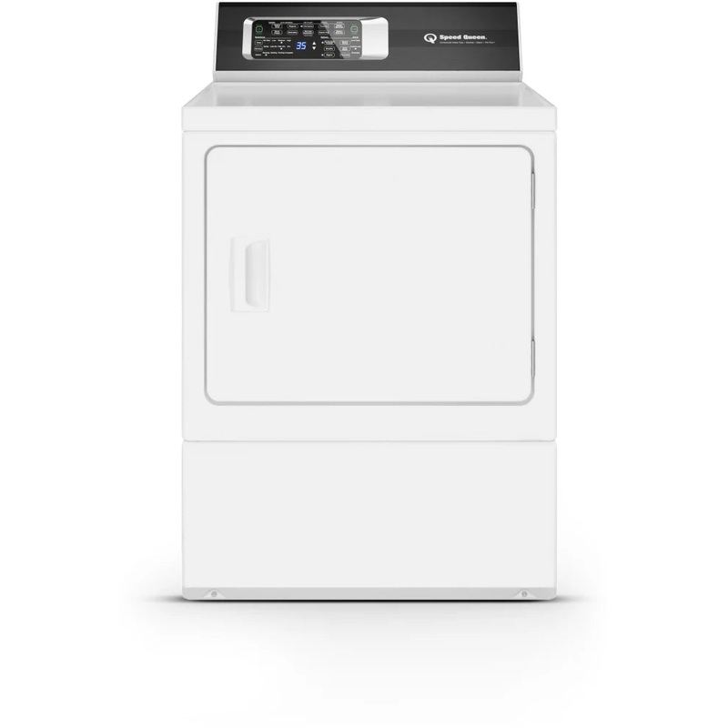 Speed Queen DF7004WE Df7 Sanitizing White Electric Dryer With Front Control Pet Plus Steam Over-Dry Protection Technology Energy Star Certified 5-Year Warranty
