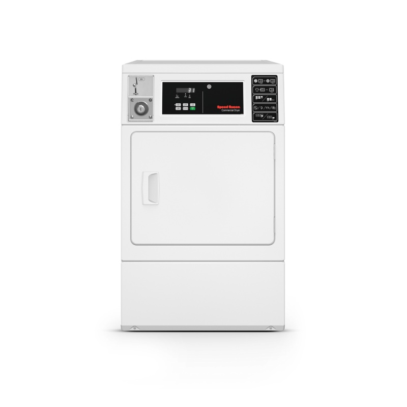 Speed Queen DV6010WE Light Commercial Coin Drop Front Control Front Load Matching Dryer - Electric
