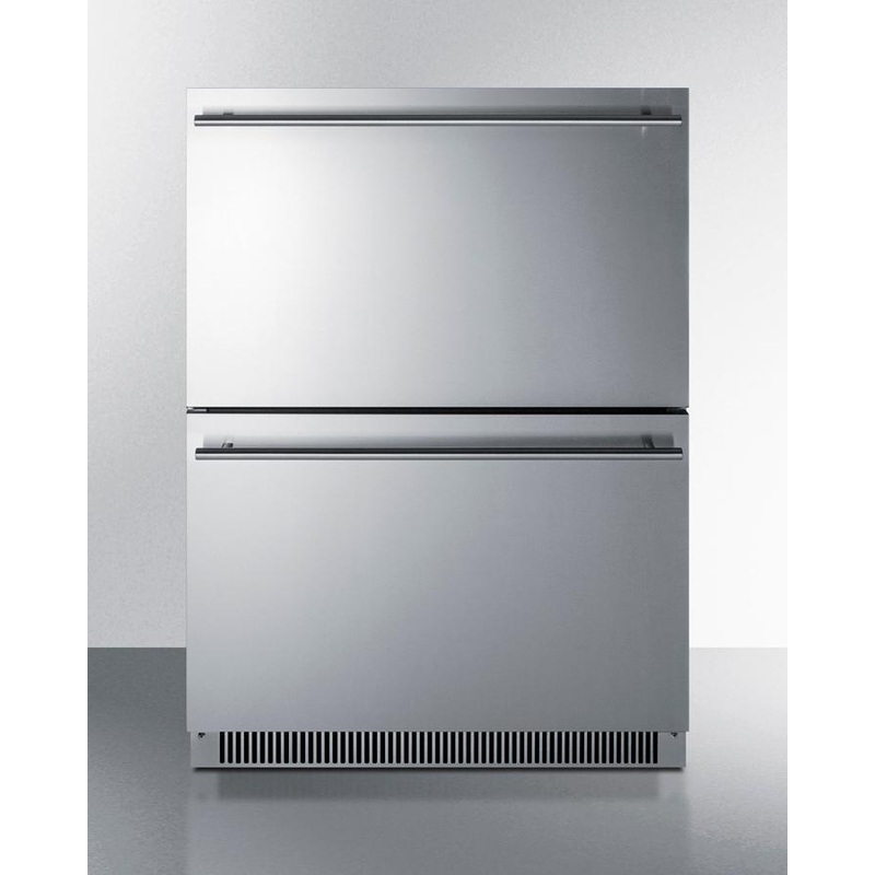 Summit ADFD2D24 24" Wide 2-Drawer All-Freezer, Ada Compliant