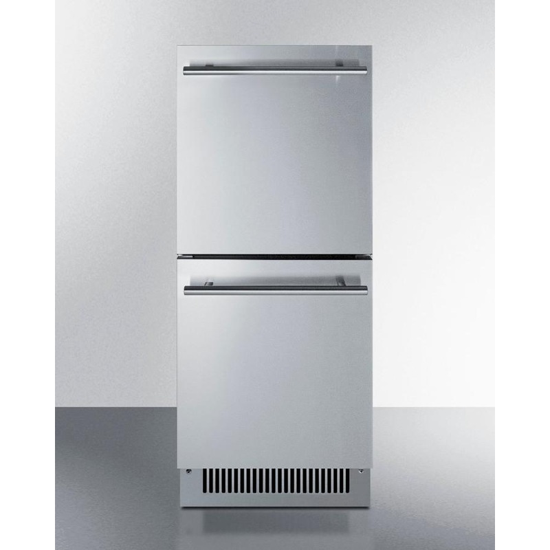 Summit ADRD15 15" Wide 2-Drawer All-Refrigerator, Ada Compliant