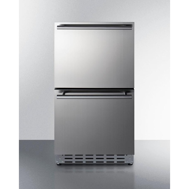 Summit ADRD18 18" Wide 2-Drawer All-Refrigerator, Ada Compliant