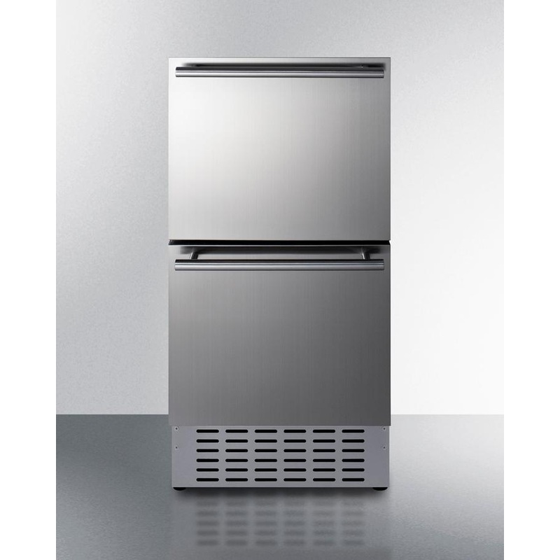 Summit ADRD18H34 18" Wide 2-Drawer All-Refrigerator