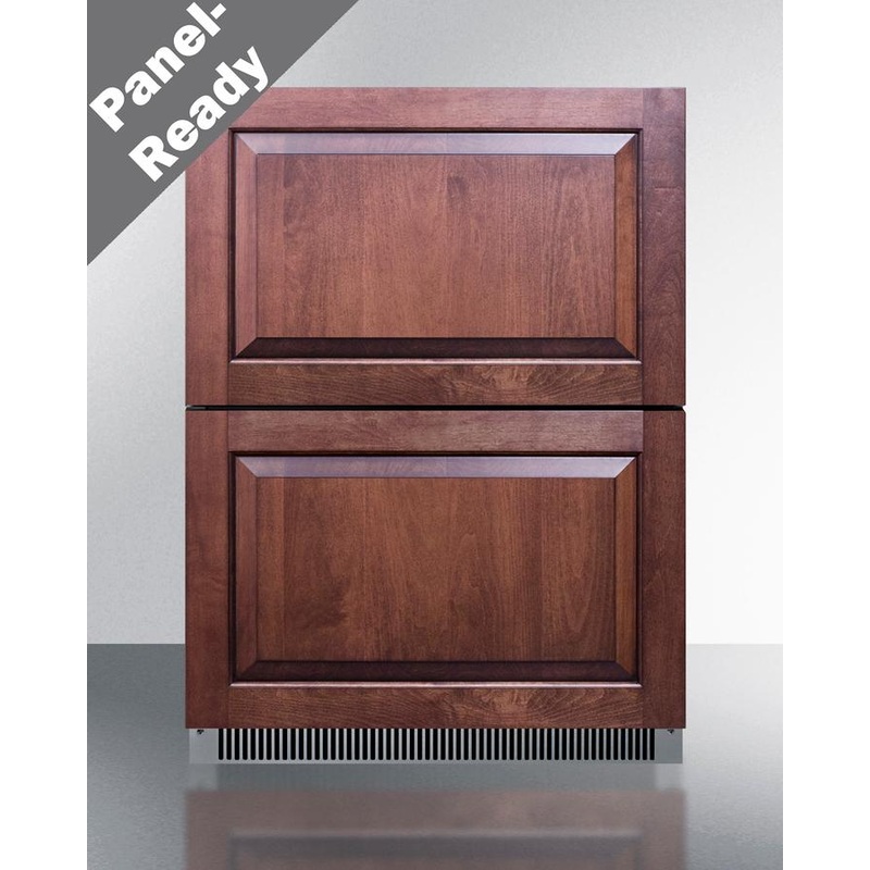 Summit ADRD24PNR 24" Wide 2-Drawer All-Refrigerator, Ada Compliant (Panels Not Included)