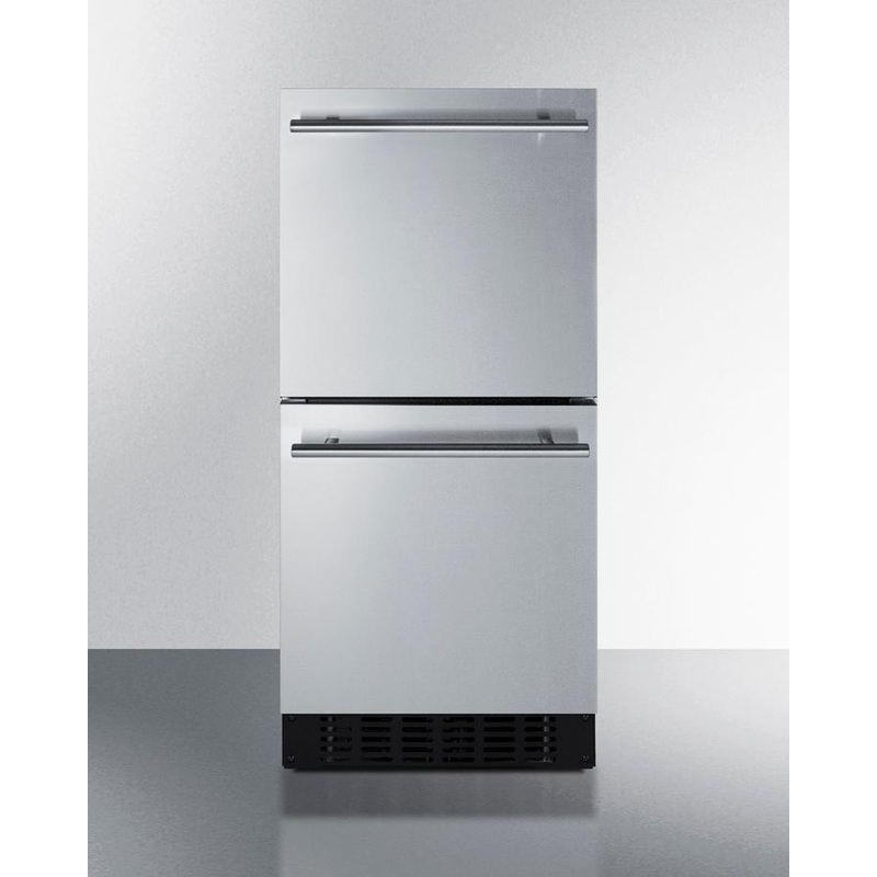 Summit ASDR1524 15" Wide 2-Drawer All-Refrigerator, Ada Compliant