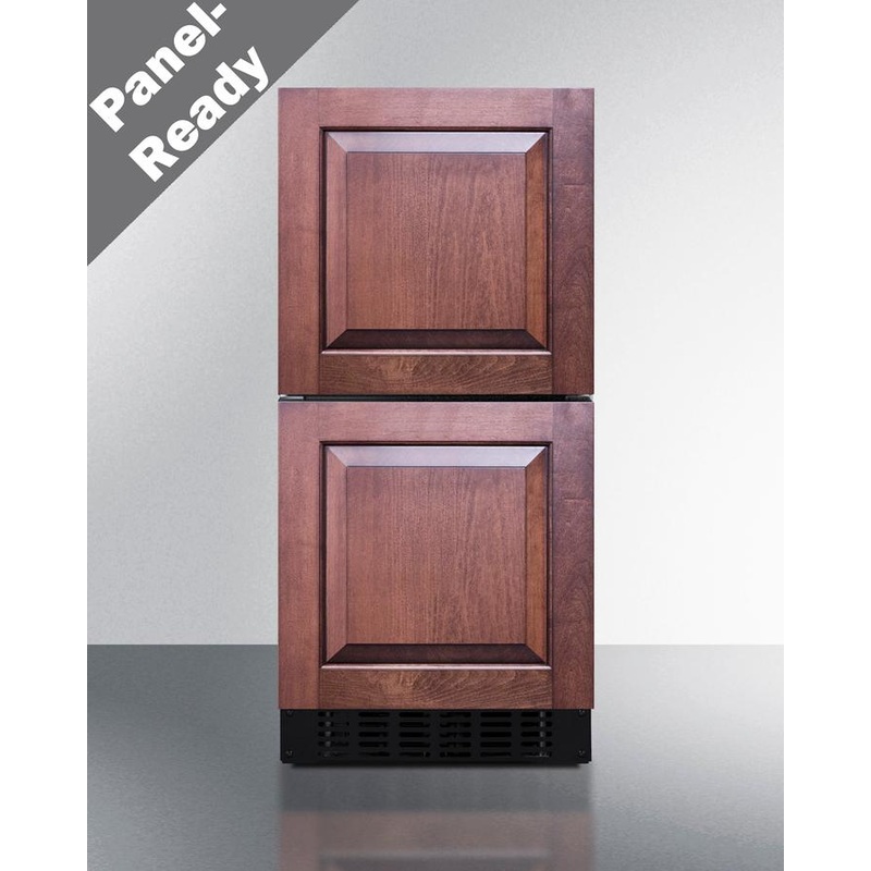 Summit ASDR1524PNR 15" Wide 2-Drawer All-Refrigerator, Ada Compliant (Panels Not Included)