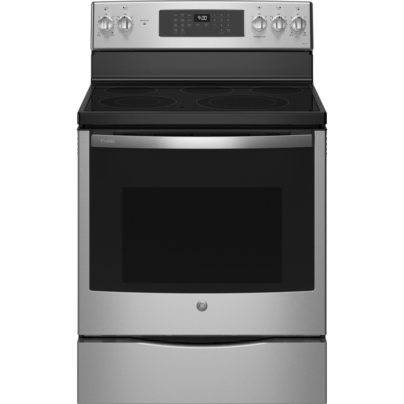 Ge Appliances PB900YVFS Ge Profile 30" Smart Free-Standing Electric Convection Fingerprint Resistant Range With No Preheat Air Fry