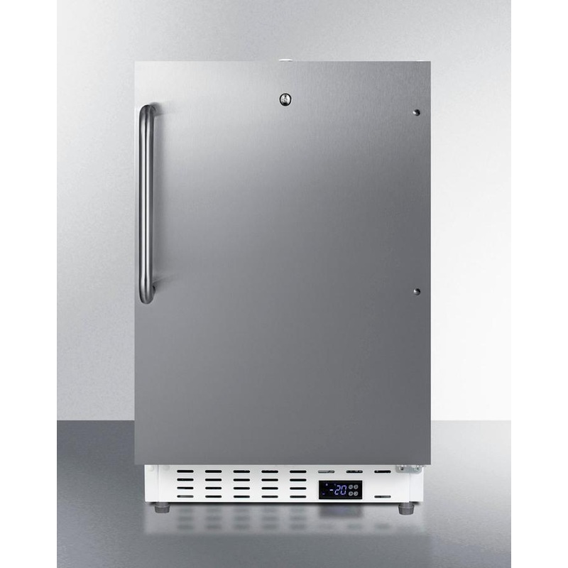 Summit SCF505SSTBADA 20" Wide Built-In Commercial All-Freezer, Ada Compliant