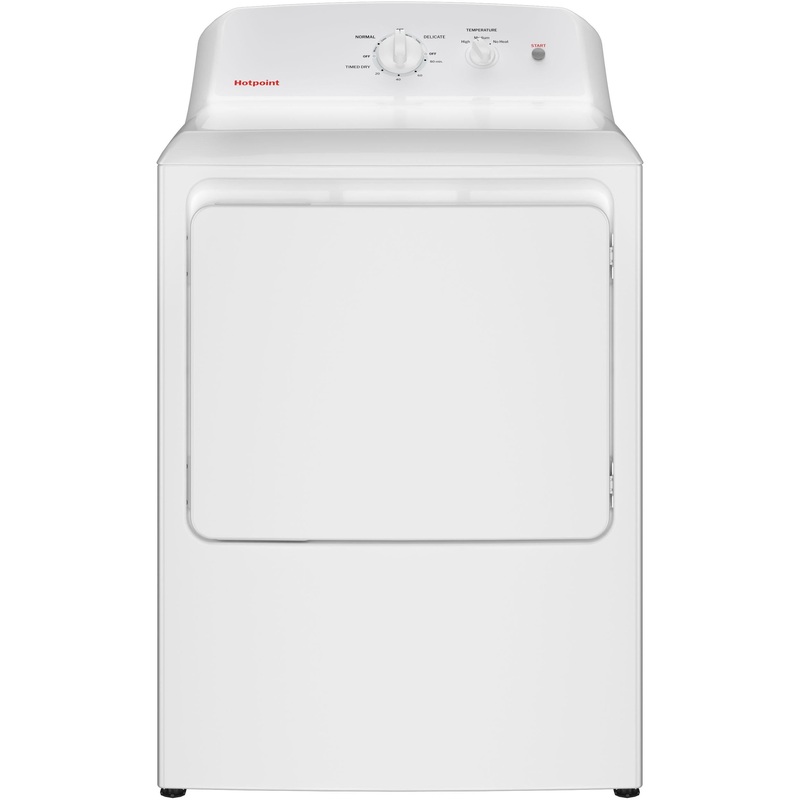 Hotpoint HTX26EASWWW Hotpoint 6.2 Cu. Ft. CapacityElectricDryerWith Up To 120 Ft. Venting And Shallow Depth