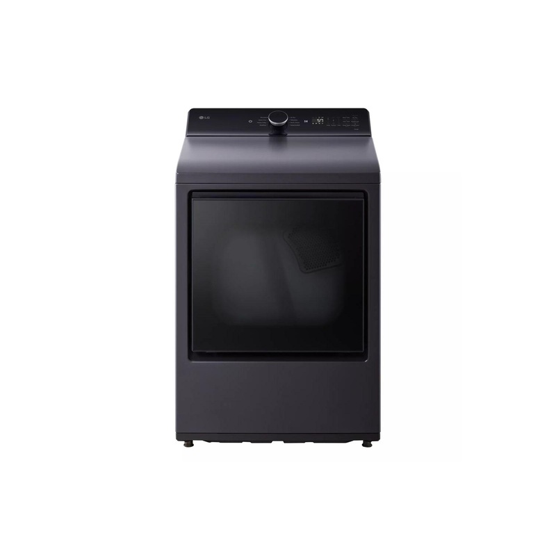 Lg DLE8400BE 7.3 Cu. Ft. Ultra Large Capacity Rear Control Electric Dryer With Lg Easyload Door And Ai Sensing