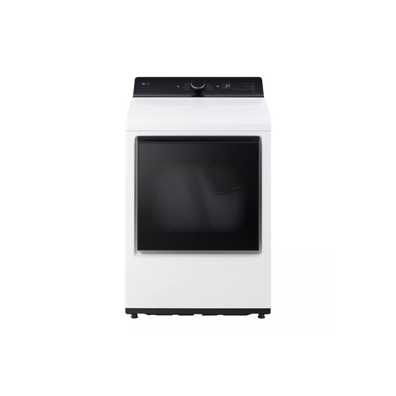Lg DLE8400WE 7.3 Cu. Ft. Ultra Large Capacity Rear Control Electric Dryer With Lg Easyload Door And Ai Sensing