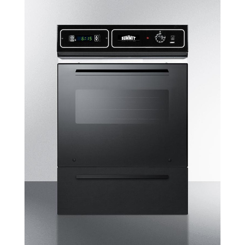 Summit TEM715DK 24" Wide Electric Wall Oven, 115V