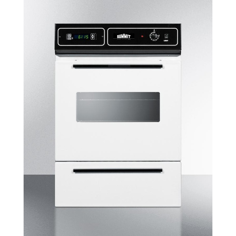 Summit WEM715KW 24" Wide Electric Wall Oven, 115V