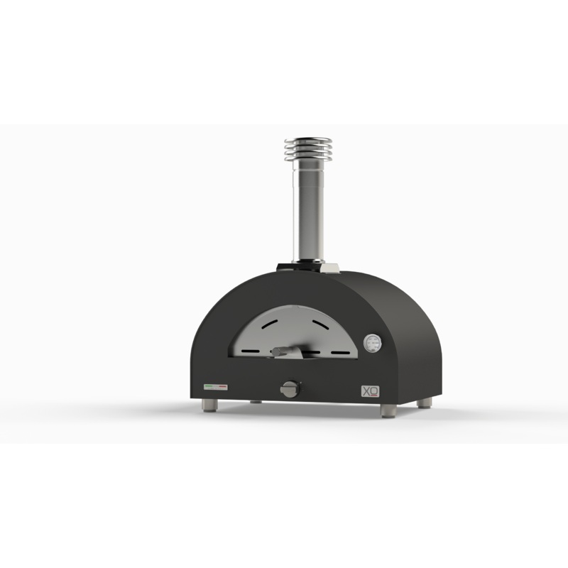 Xo Appliance XOPIZZA1GASCAN Tabletop Gas Fired Pizza Oven Carbona (Black),, Ng