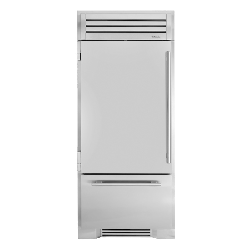True Residential TR36RBFLSSA 36 Inch Solid Stainless Door Left Hinge Refrigerator With Bottom Freezer
