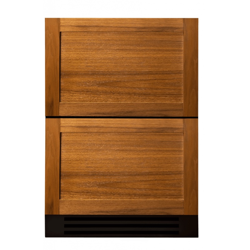 True Residential TUF24DOPC 24 Inch Overlay Panel Door Undercounter Freezer Drawer