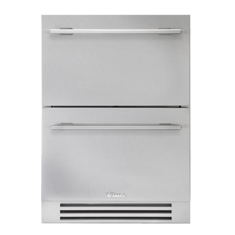 True Residential TUF24DSSC 24 Inch Solid Stainless Door Undercounter Freezer Drawer