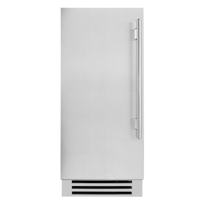 True Residential TUI15LSSD 15 Inch Solid Stainless Door Left Hinge Clear Ice Machine
