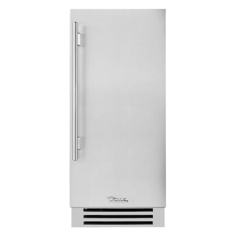 True Residential TUI15RSSD 15 Inch Solid Stainless Door Right Hinge Clear Ice Machine