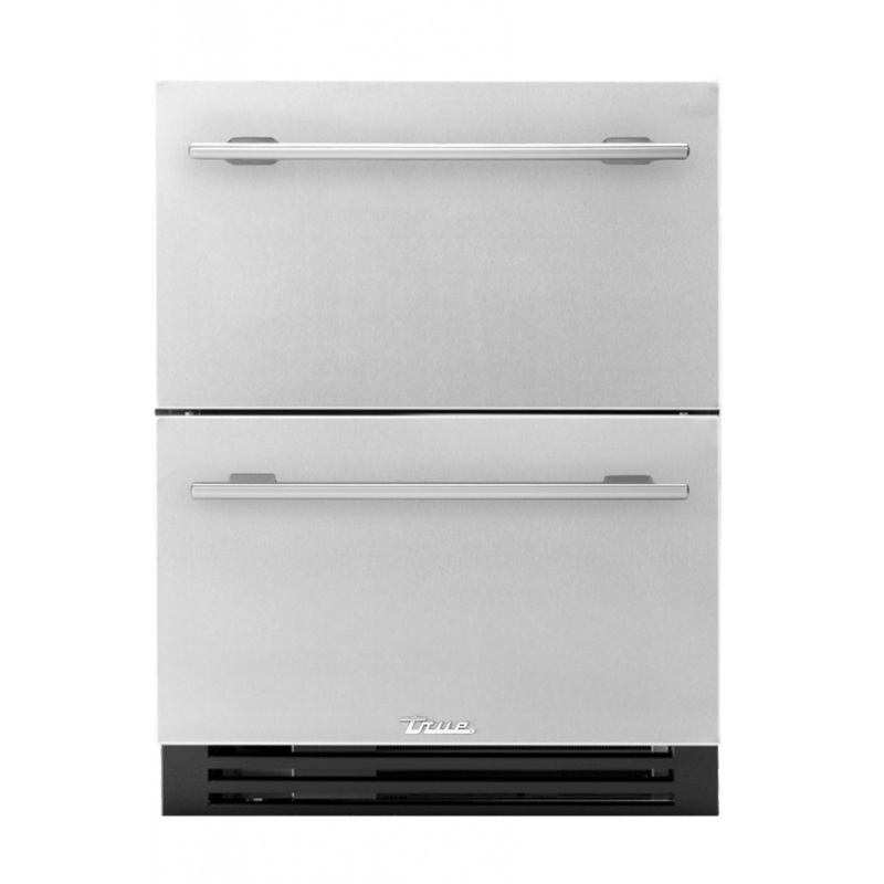 True Residential TURADA24DAS 24 Inch Solid Stainless Door Ada Height Undercounter Refrigerator Drawer