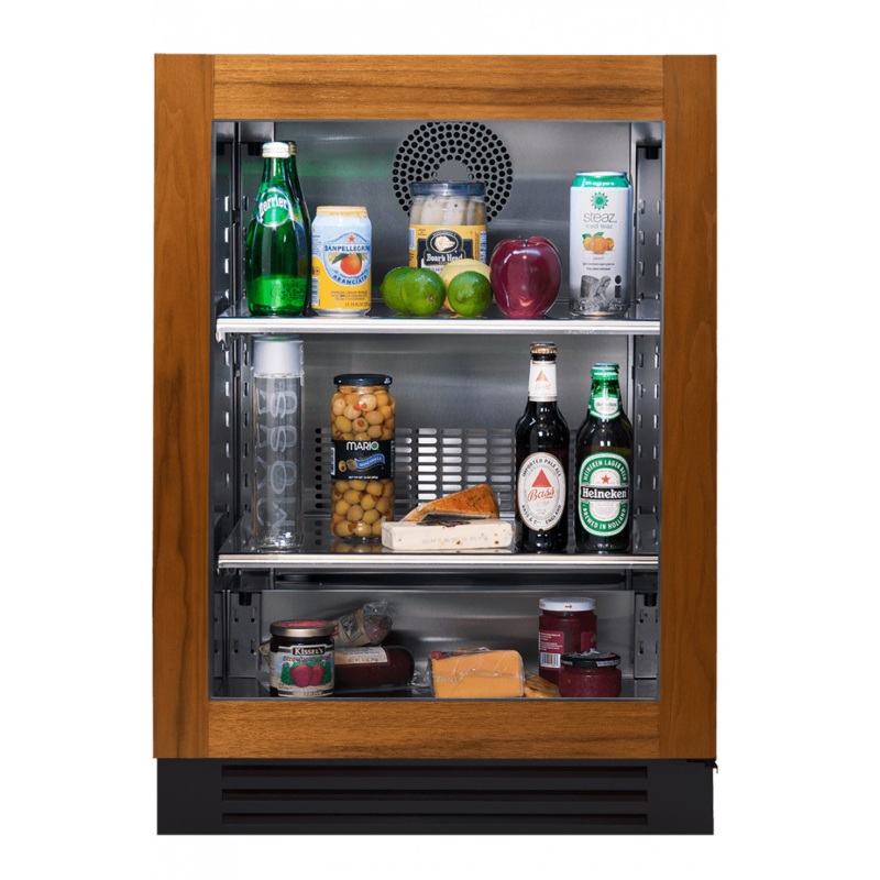 True Residential TURADA24RGAO 24 Inch Overlay Glass Door Right Hinge Ada Height Undercounter Refrigerator