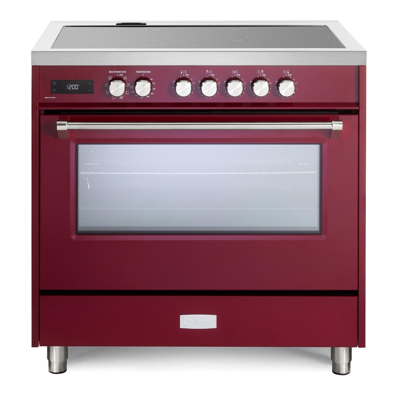 Verona VUFSIE365BU Verona Ultima 36" Induction Range - Burgundy
