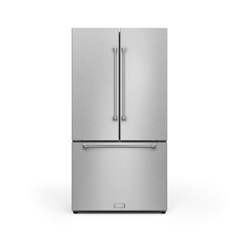 Thor Kitchen RF3621CTD99 36 Inch 20.3 Cu Ft French Door Counter Depth Refrigerator With Ice Maker In Stainless Steel Gordon Ramsay Series - Rf3621Ctd99