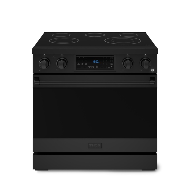 Thor Kitchen RSE36B 36 Inch Professional Electric Range With Tilt Panel Touch Control In Black Gordon Ramsay Series - Rse36B